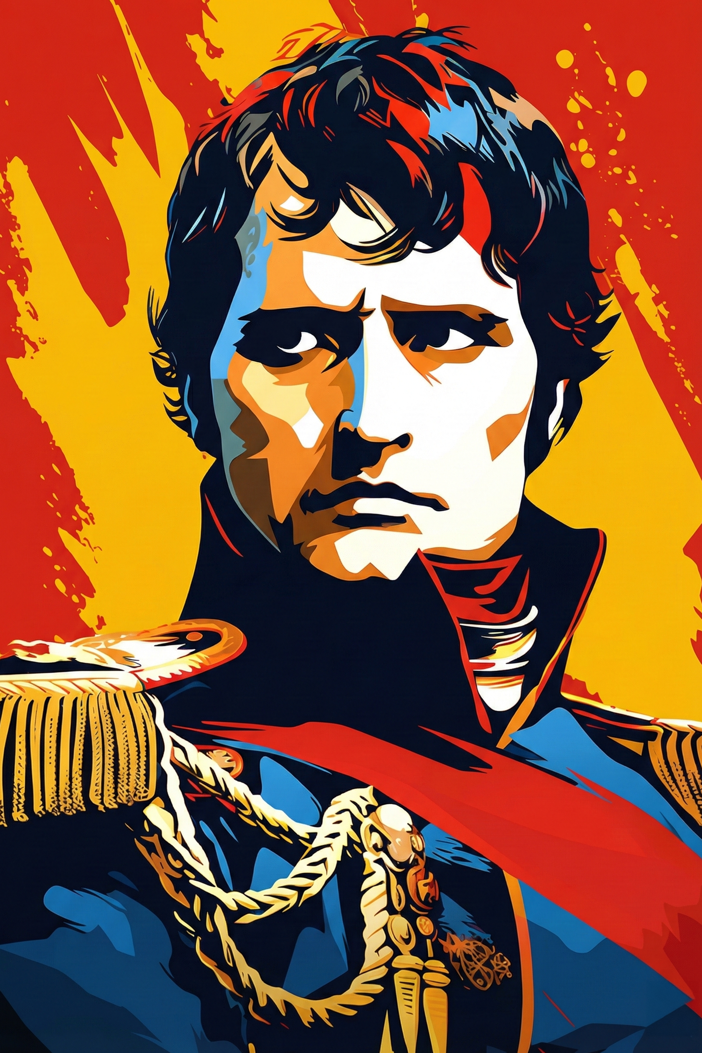 Napoleon Bonaparte Pop Art 1 metal poster artwork